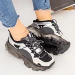 Frauen Sportschuhe SZ268 Schwarz-Silver Mei