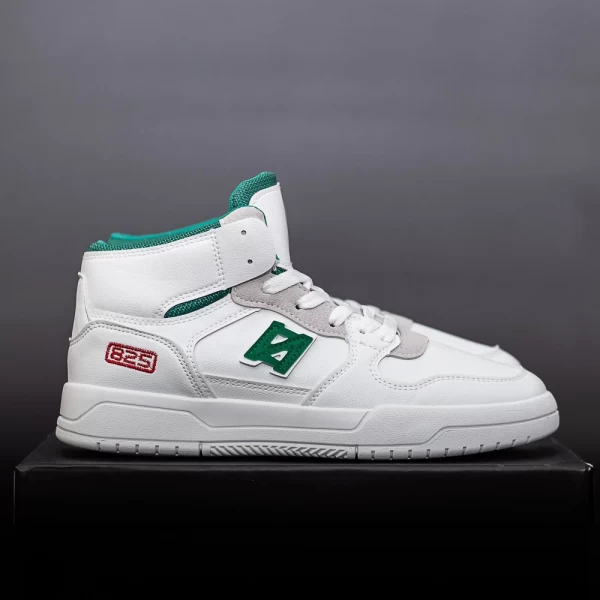 Herren Sportschuhe 7025 Weiß und Grün ABC