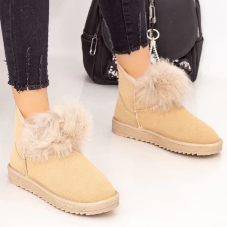 Frauen UG NX112 Lederstiefel Beige | Mei