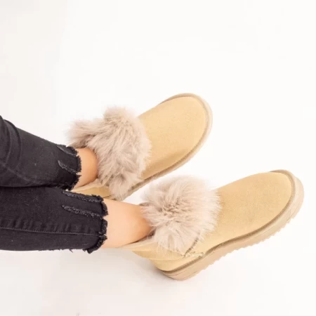Frauen UG NX112 Lederstiefel Beige | Mei