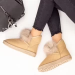 Frauen UG NX112 Lederstiefel Beige | Mei
