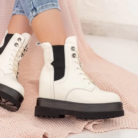 SJN361 Beige Stiefel Mei