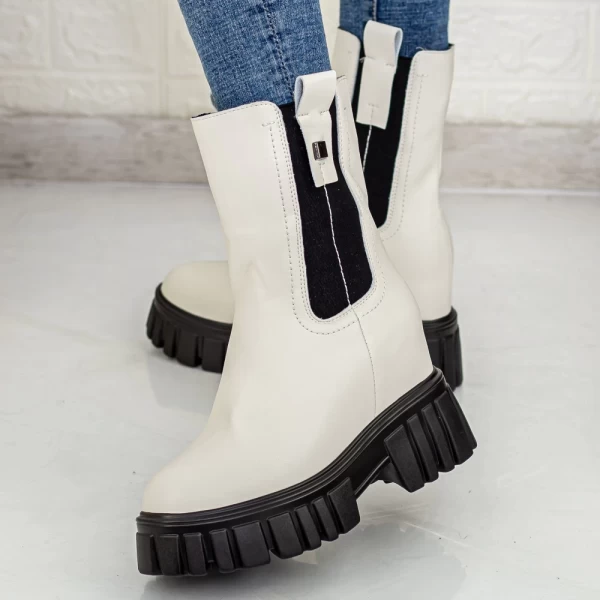 SJN366 Beige Stiefel Mei