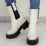 SJN366 Beige Stiefel Mei