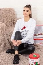 Frauen Sweatshirt 9275 Weiß ADROM