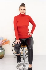Frauenbluse mit Kragen 6127 Orange ADROM