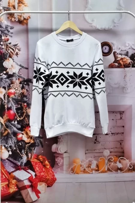 Herren Sweatshirt 9290 Weiß ADROM