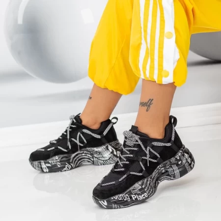 Frauen Sportschuhe 2086 Schwarz | Mei