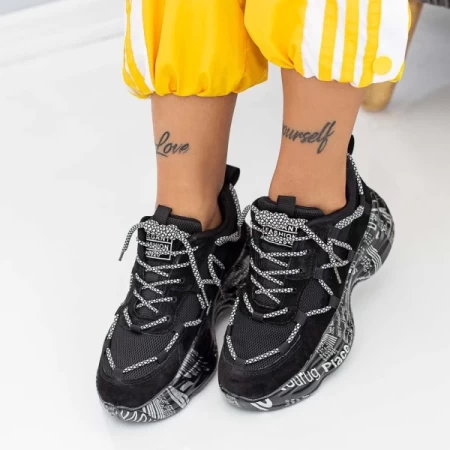 Frauen Sportschuhe 2086 Schwarz | Mei