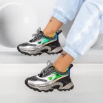 Frauen Sportschuhe SZ335 Schwarz-Silver Mei