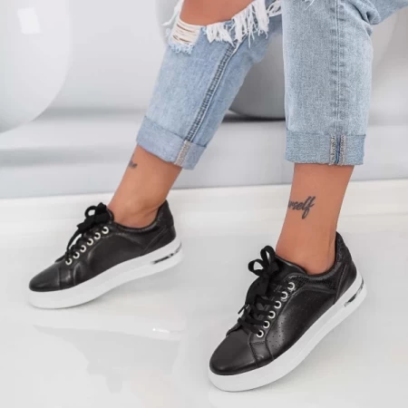Frauen Sportschuhe An85 Black-Biała | Mei