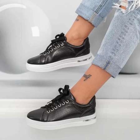 Frauen Sportschuhe An85 Black-Biała | Mei