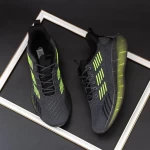 Herren Sportschuhe u0638-5 Dunkelgrau-grün fluorescent | Eumax