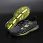 Herren Sportschuhe u0638-5 Dunkelgrau-grün fluorescent | Eumax