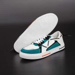 Herren Sportschuhe D869 Weiß und Grün Se7en