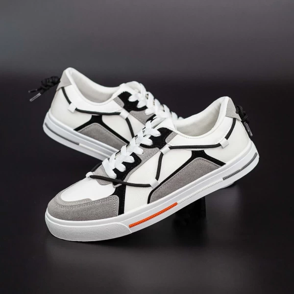 Herren Sportschuhe D869 Weißschwarz Se7en
