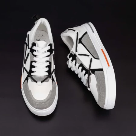 Herren Sportschuhe D869 Weißschwarz Se7en