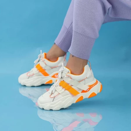 Frauen Sportschuhe Wlll10 beige-orange Mei