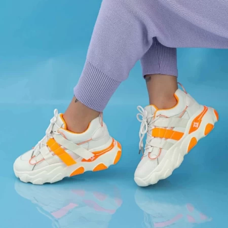Frauen Sportschuhe Wlll10 beige-orange Mei