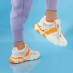 Frauen Sportschuhe Wlll10 beige-orange Mei