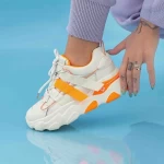 Frauen Sportschuhe Wlll10 beige-orange Mei