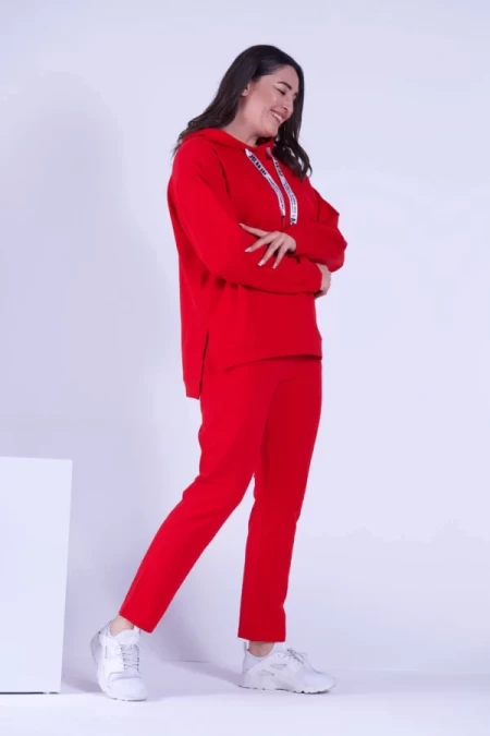 Set für Frauen, große Größen 9395 rot ADROM