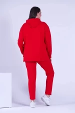 Set für Frauen, große Größen 9395 rot ADROM