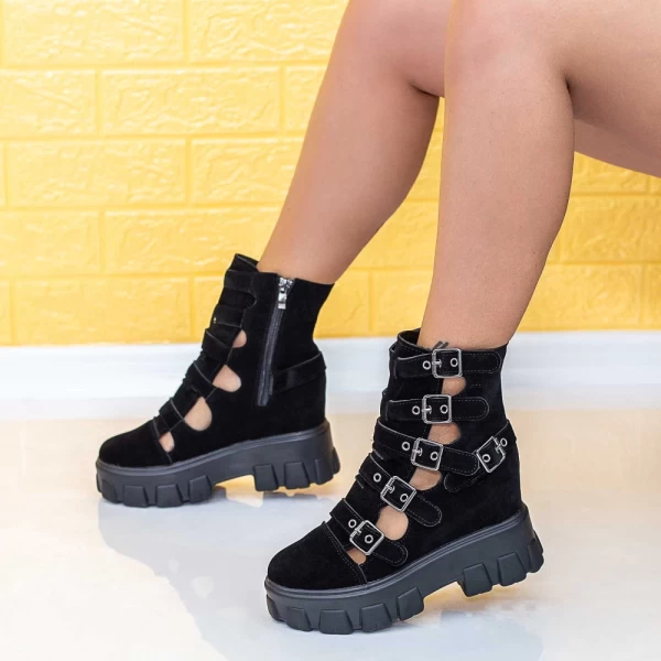 Frauen Sommerstiefel xn50 schwarz Mei