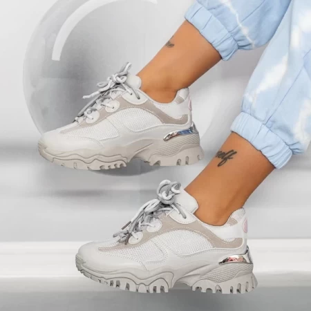 Frauen lgyed8 graue Sportschuhe Mei
