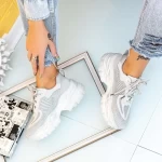 Frauen Sportschuhe SZ300 Grau Mei