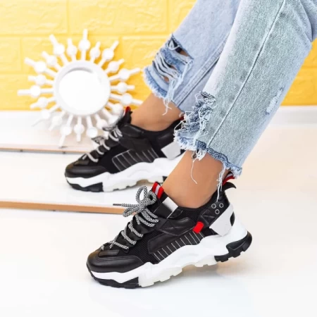Frauen lgyed11 Sportschuhe schwarz Mei