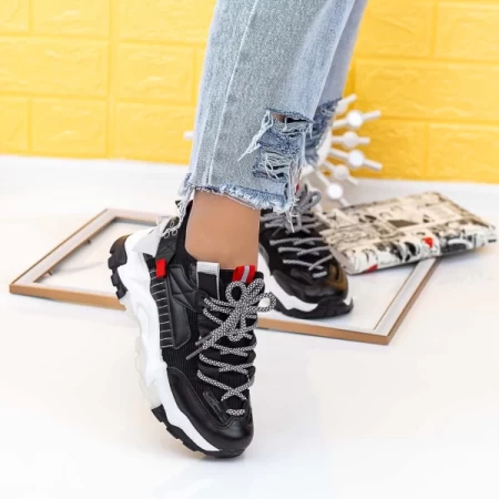 Frauen lgyed11 Sportschuhe schwarz Mei