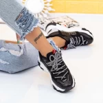 Frauen lgyed11 Sportschuhe schwarz Mei