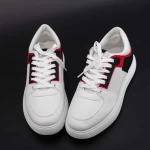 Herren Sportschuhe D858 White-Red | Se7en