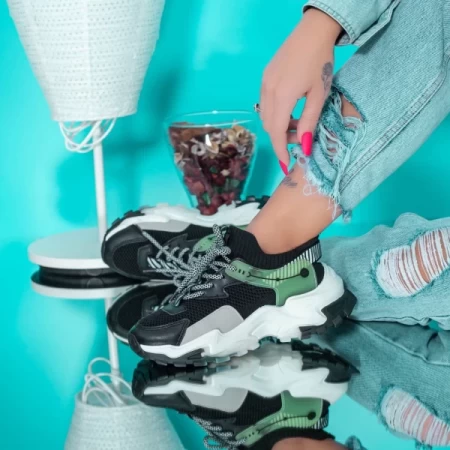 Frauen jg16 Sportschuhe schwarz Mei