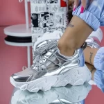 Frauen Sportschuhe SZ327 Silber Mei