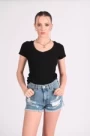 Frauen t -Shirt 9631 Black | ADROM