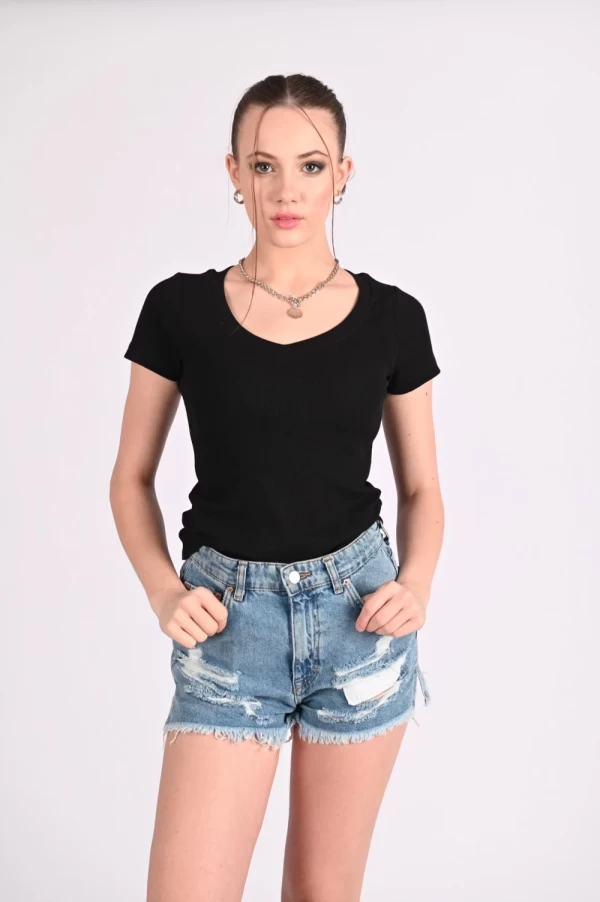 Frauen t -Shirt 9631 Black | ADROM