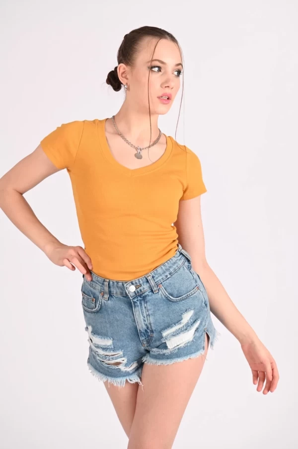Frauen t -Shirt 9631 Gelb ADROM