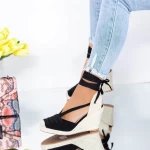 Sandalen auf der LE222 -Plattform schwarz | Mei