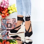 Sandalen auf der LE222 -Plattform schwarz | Mei