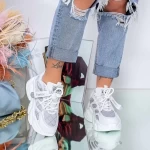 Frauen Sportschuhe 20A13 Silber Mei