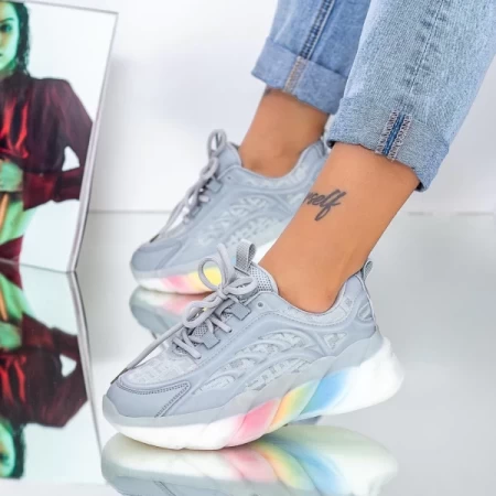 Frauen Sportschuhe 2108 Grau Mei