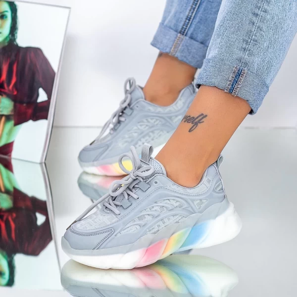Frauen Sportschuhe 2108 Grau Mei