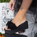 Frauen wlxx5 Pantoffeln schwarz Mei