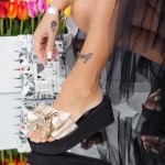 Frauen wlxx5 Champagnerschuhe Mei