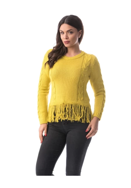 Frauenpullover 1102 Gelb ADROM