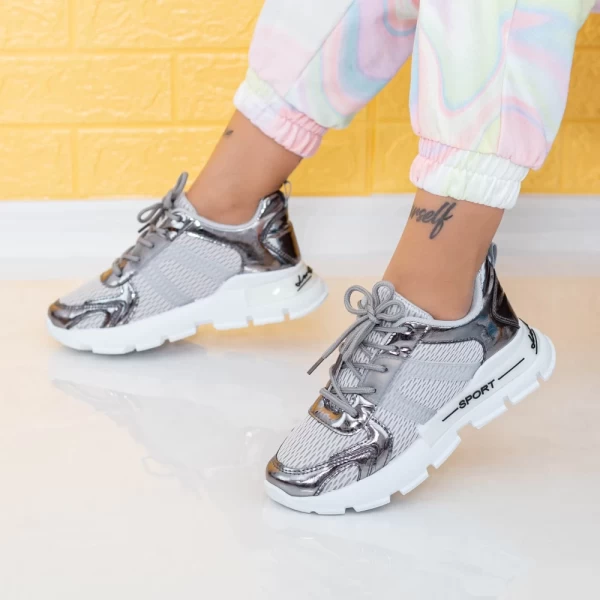 Frauen Sportschuhe an88 Grau Mei