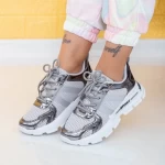 Frauen Sportschuhe an88 Grau Mei