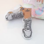 Frauen Sportschuhe an88 Grau Mei